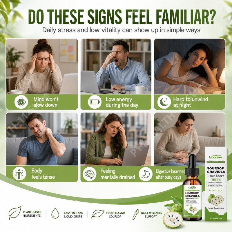 サワーソップ・グラビオラの葉と果実の液体ドロップ、ビタミンB - Herbal Wellness In のレビューと価格