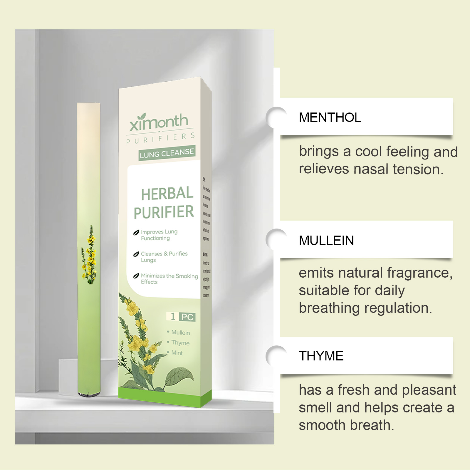 天然ハーブ呼吸スティック　フレッシュブレスサポート　アロマセ - Herbal Wellness In のレビューと価格