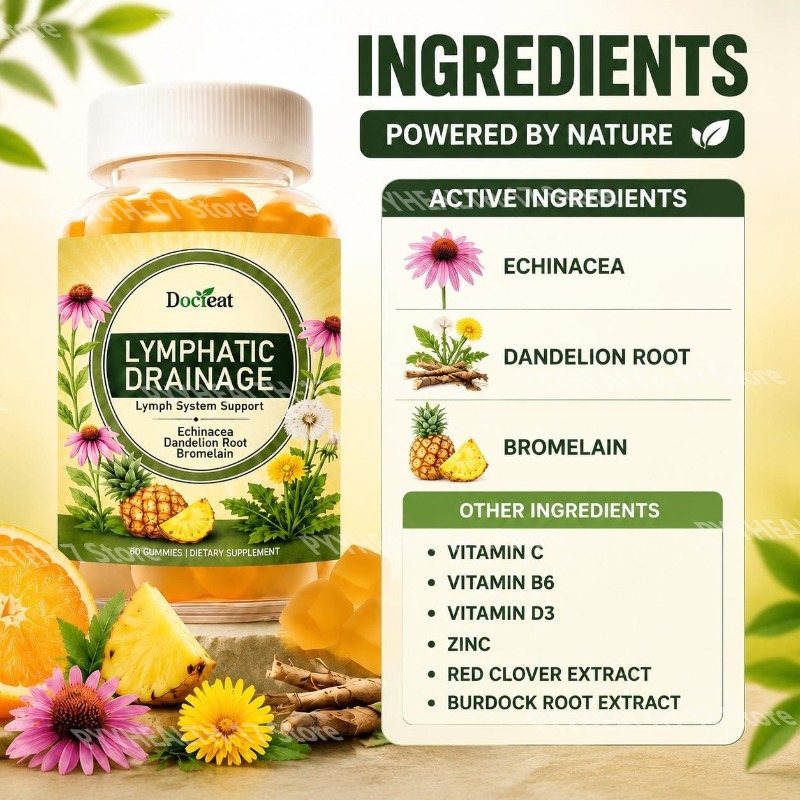 ドクティート リンパ系サポートグミ（エキナセア、タンポポ根、 - Herbal Wellness In のレビューと価格