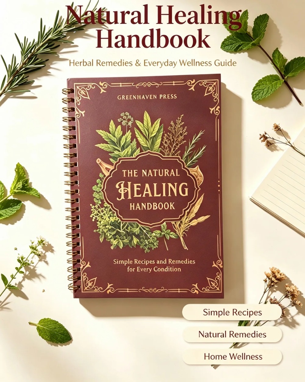 自然治癒ハンドブック　天然ハーブ療法ガイドブック　家庭用ウェ - Herbal Wellness Guide のレビューと価格