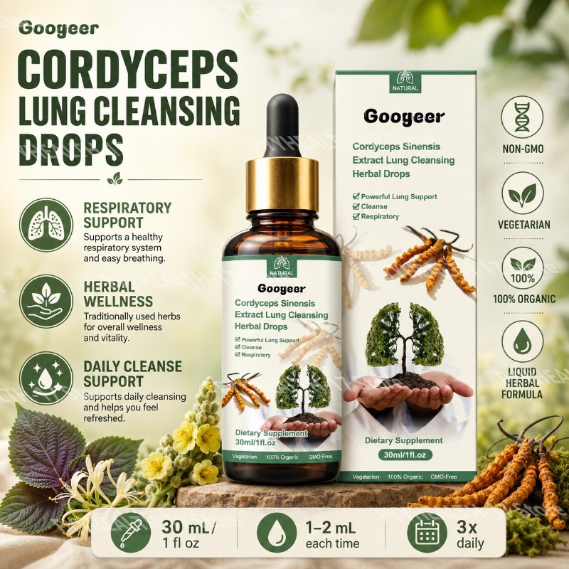 冬虫夏草ドロップス ハーブ液体サプリメント 呼吸器の健康サポ - Herbal Wellness Water のレビューと価格