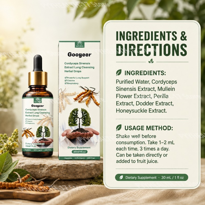 冬虫夏草ドロップス ハーブ液体サプリメント 呼吸器の健康サポ - Herbal Wellness Water のレビューと価格